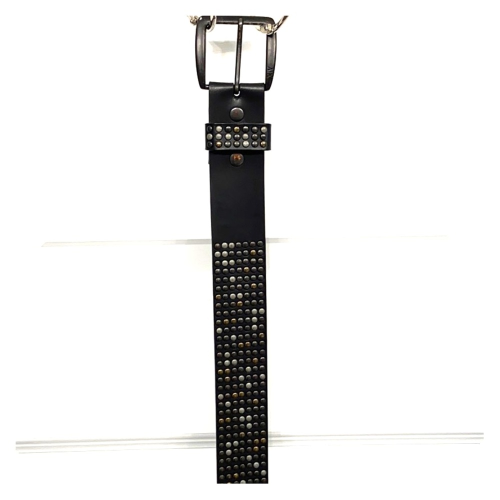 Armani Exchange Men’s Studded Leather Belt